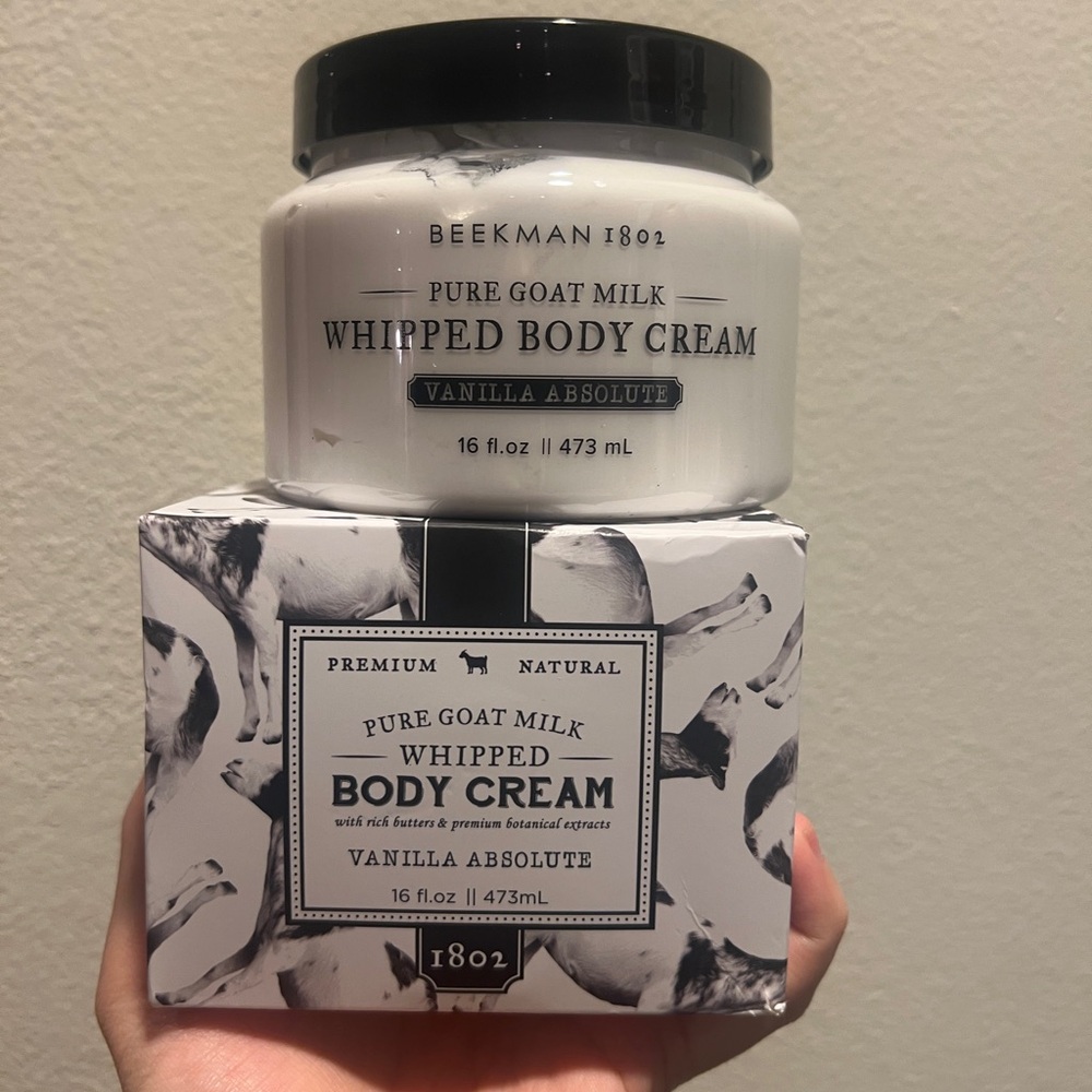 NEW Beekman 1802 Goat Milk Whipped Body Cream Vanilla Absolute 16 floz